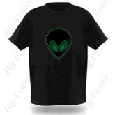 Som e Música Activated EL Visualizer Flashing T-shirt Dancer