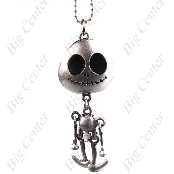 Ornamento colar legal de esqueleto com olhos grandes